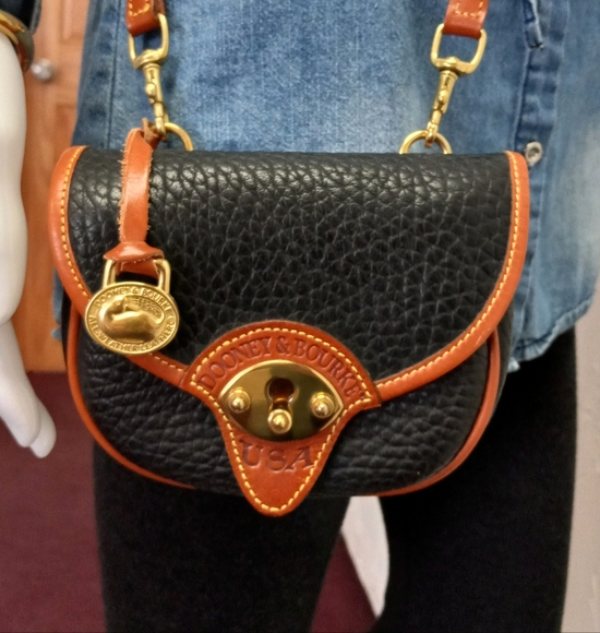 Dooney & Bourke Handbags - Dooney & Bourke Belt/Shoulder Wallet. 1990's Cavalry Collection.